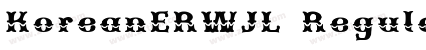 KoreanERWJL Regular字体转换